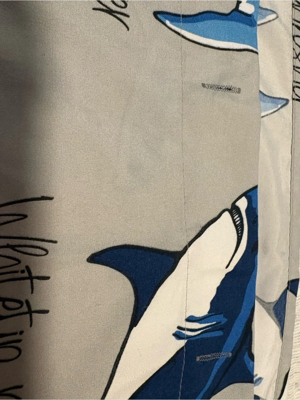 Shark Bathroom Rug and Curtain